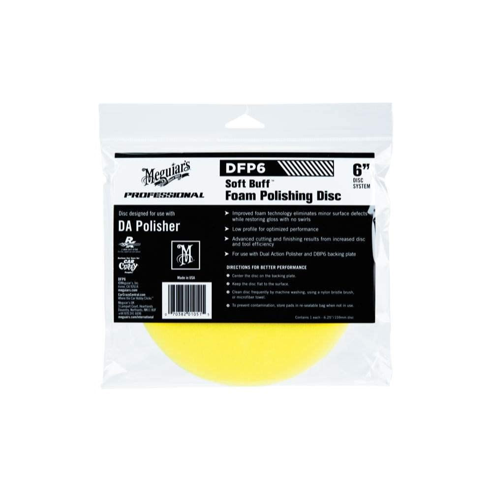 Meguiar's DFP6 6 Inch DA Foam Polishing Disc Yellow