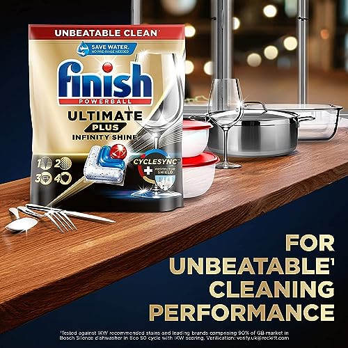 Finish Ultimate Plus Infinity Shine Dishwasher Tablets Bulk, Scent: Lemon , Size: Total 105 Dishwasher Tabs ,For Unbeatable* Clean and Diamond Shine