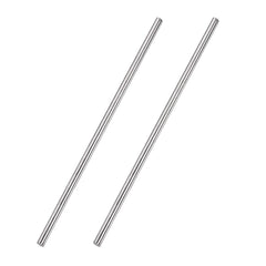 TA-VIGOR 2Pcs 4mm x 200mm Stainless Steel Round Rods, Metal Solid Round Shaft Rods Lathe Bar Stock for DIY Crafts Car Helicopter Airplane Model