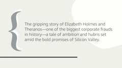 Bad Blood: Secrets and Lies in a Silicon Valley Startup: The Story of Elizabeth Holmes and the Theranos Scandal