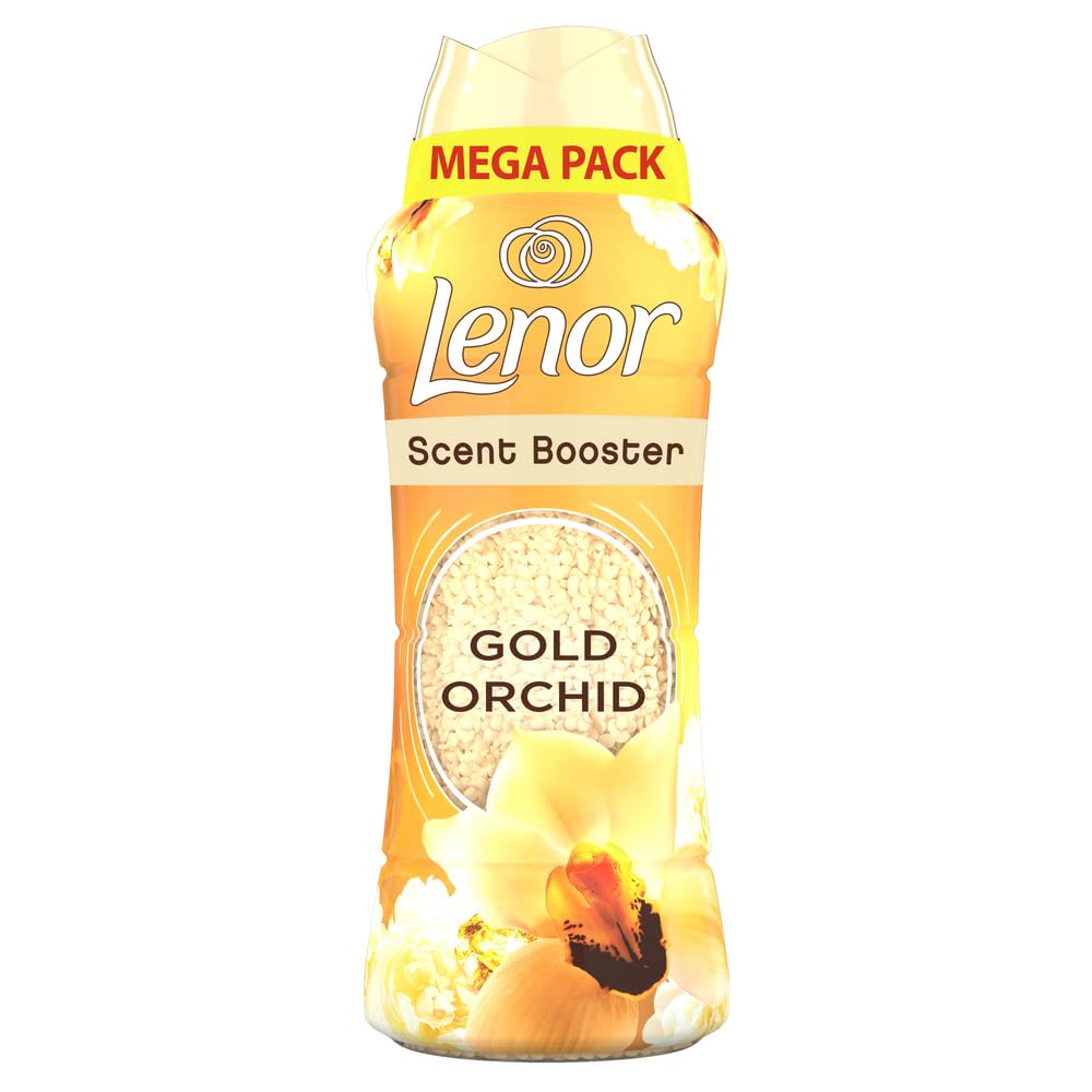 Lenor In-Wash Laundry Scent Booster Beads, 570g, Gold Orchid, A Boost Of Freshness For Up To 12 Weeks In Storage