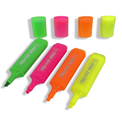 REQUISITE NEEDS 4 PCS Assorted Premium Highlighter Pens Fluorescent Pens Bright Colours Markers