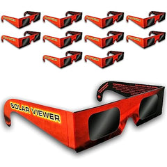 Solar Eclipse Glasses - 10 Units CE & ISO Certified