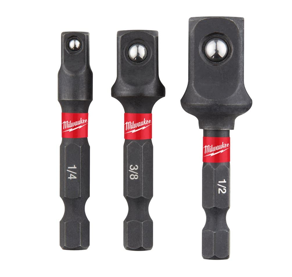 Milwaukee Shockwave Impact Socket Adaptor Set (3pc)