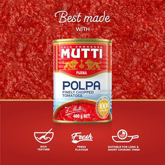 Mutti Finely Chopped Tomatoes 400g (Pack of 6)