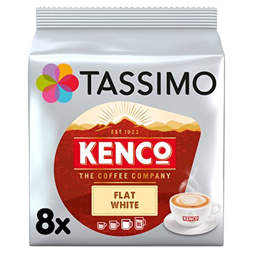 Tassimo Kenco Flat White Coffee Pods x8 (Pack of 5, Total 40 Drinks)