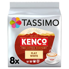 Tassimo Kenco Flat White Coffee Pods x8 (Pack of 5, Total 40 Drinks)