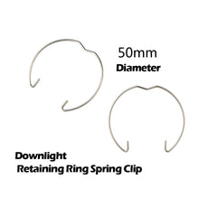 Pack of 4 GU10 & MR16 Retaining Spring Rings Clasp Clips Diameter 50MM LED Halogen Bulb Holders