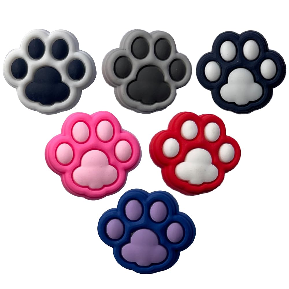 21pcs Dog&cat Paw Shoe Charm for croc,Paw Shoe Decoration Charms for Clog Sandals Birthday Party Gift