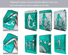 Sequin Secret Diary for Girls, 8.5x5.5 Inches 160 Lined Pages Filp Reversible Sequin Kids Journal for Teenage Boys & Girls Notebook Mermaid Gifts for Girls Birthday Presents 6 7 8 9 10 Years Old