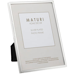 Maturi Silver Plated Photo Frame - Thin Edge, 5 x 7-inch (13 x 18cm) (Pack of 2)