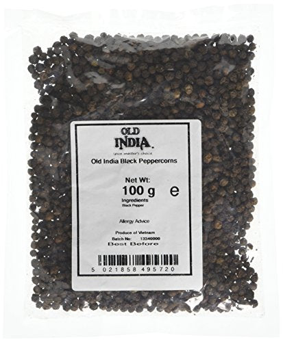 Old India Black Peppercorns 100 g