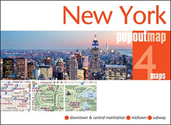 New York PopOut Map (PopOut Maps) - pocket-size, pop-up map of New York City: (edition 2022)