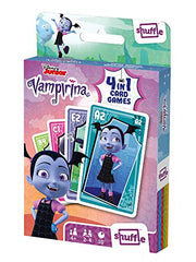 Shuffle Vampirina Card Games For Kids - 4 in 1 Snap, Pairs, Happy Families & Action Game, Great Gift For Kids Aged 4and