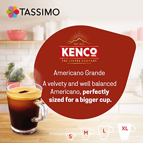 Tassimo Kenco Americano Grande XL Coffee Pods, 16 Count (Pack of 5), (Total 80 Drinks)