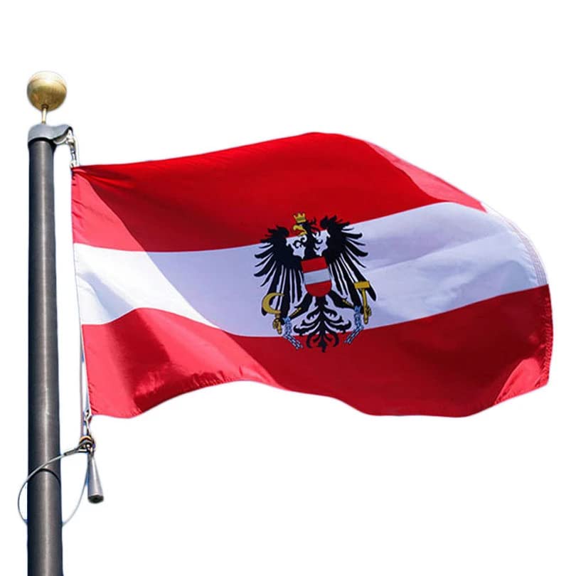 5ft x 3ft Austria National Flag with Eyelets Sporting Events Pub BBQ Decorations For Rugby Football Sports World Cup 2023 Banner Fan Support Table Cover