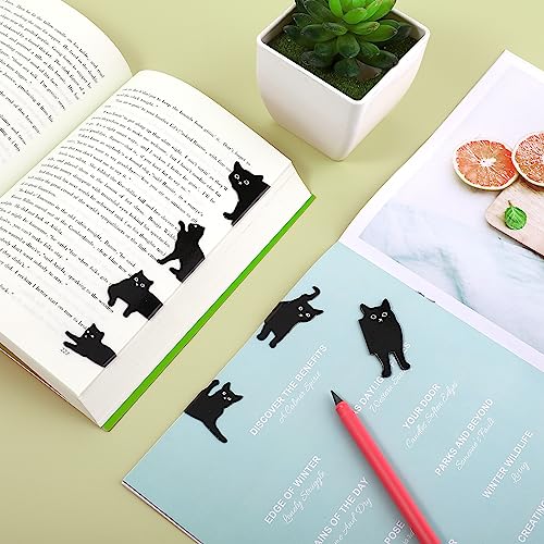 simarro Magnetic Bookmarks, 6/7 Pieces Assorted Cute Bookmarks Set for Teachers Students Book Lovers Reading Cute Cat Magnet Page Markers for School Office Home Supplies (7Pcs-B)