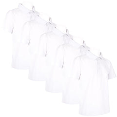 A2Z 4 Kids Girls Boys Polo T Shirts Plain Summer Tank Top & Tees Fashion - PL Polo T Shirt White 5 Pack 9-10