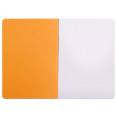 Rhodia 119167C - Orange Piqué Notebook - A4 - Dot Dot - 96 pages - White Clairefontaine Paper 80 g/m - Soft, Resistant and Waterproof Coated Card Cover - Classic (Pack of 2)