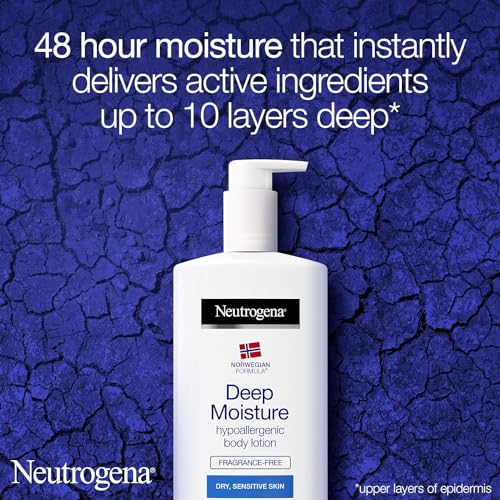 Neutrogena Norwegian Formula Deep Moisture Body Lotion Dry and Sensitive Skin, 400 ml