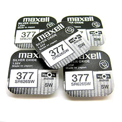 5 x Maxell SR626SW SR626 AG4 377 1.55v Watch Batteries