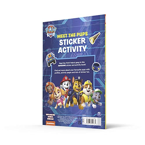 Paw Patrol: Meet the Pups Sticker Activity: With over 50 BIG stickers! A fun illustrated sticker book for children aged 3, 4, 5 based on the Nickelodeon TV Series