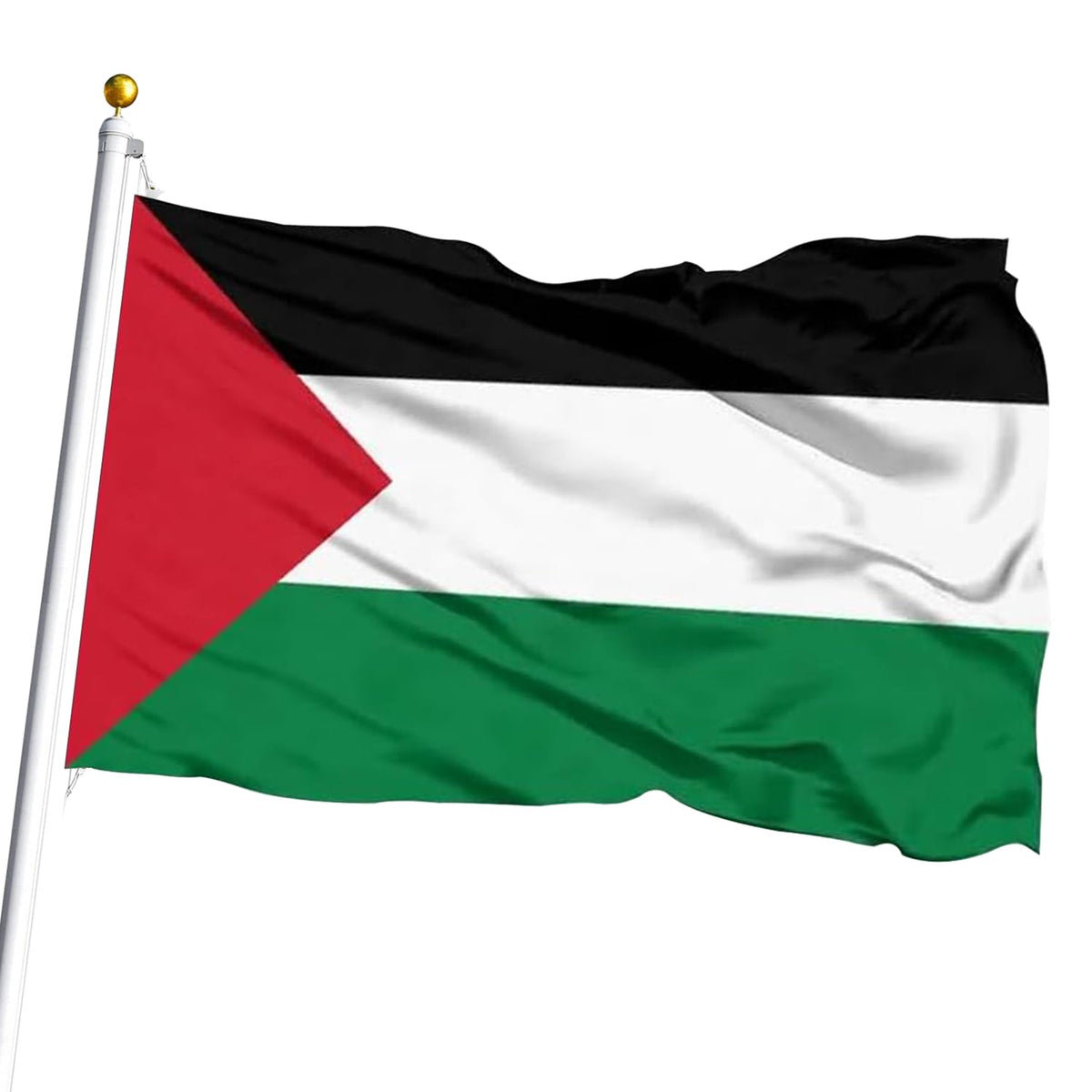 3x5 Ft Palestine Flag, HD Printing Palestinian Flags Banner with Brass Grommets - Polyester and UV Fade Resistant - Palestine National Flags for Outdoor Indoor