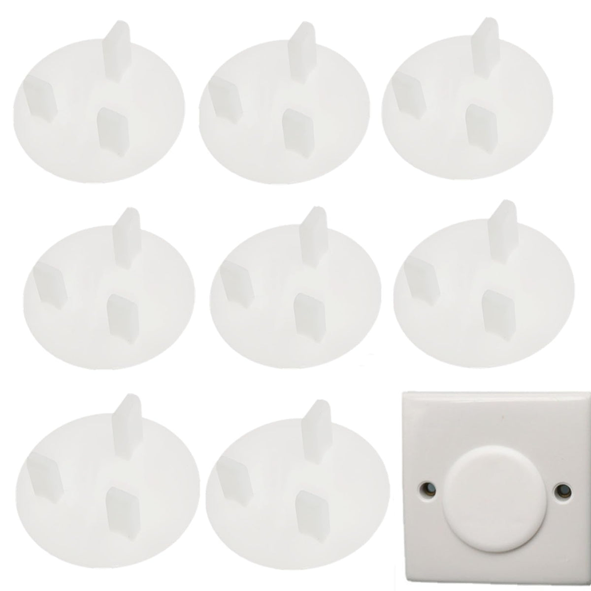 ZHIYE Plug Socket Covers UK, 20 Packs Baby Child Safety Socket Covers Guards Caps Tight Grip Socket Protector for Children Safety Protection at Home and School