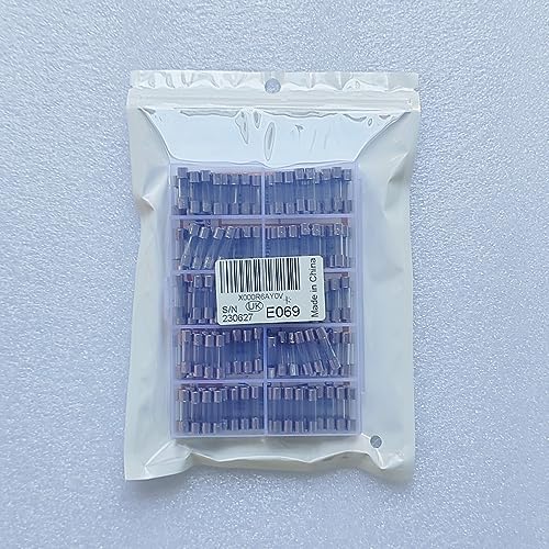 Gebildet 200 pcs 5x20mm Fast-Blow Glass Tube Fuse, Quick Blow Car Glass Tube Fuses Assorted Kit (AMP 0.5A 1A 2A 3A 4A 5A 8A 10A 15A 20A each 20pcs)