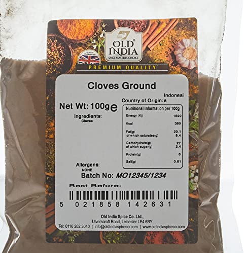 Old India Cloves Ground 100g