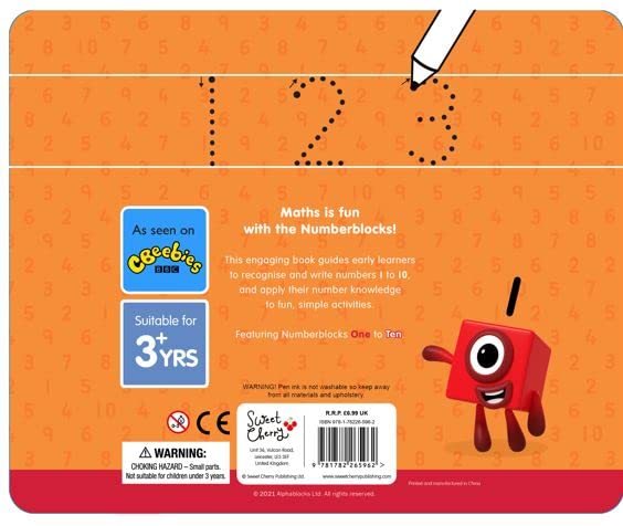 Numberblocks 1-10: A Wipe-Clean Book and Pen - Learn to Write Numbers for Preschool Ages 3-6