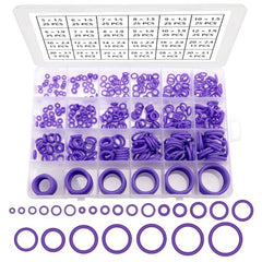 YIXISI 420 PCS 24 Sizes Purple O-Rings Assortment Kit, Silicone Metric O-Rings, for Tap Plumbing Washer Seal & Auto Quick Repair