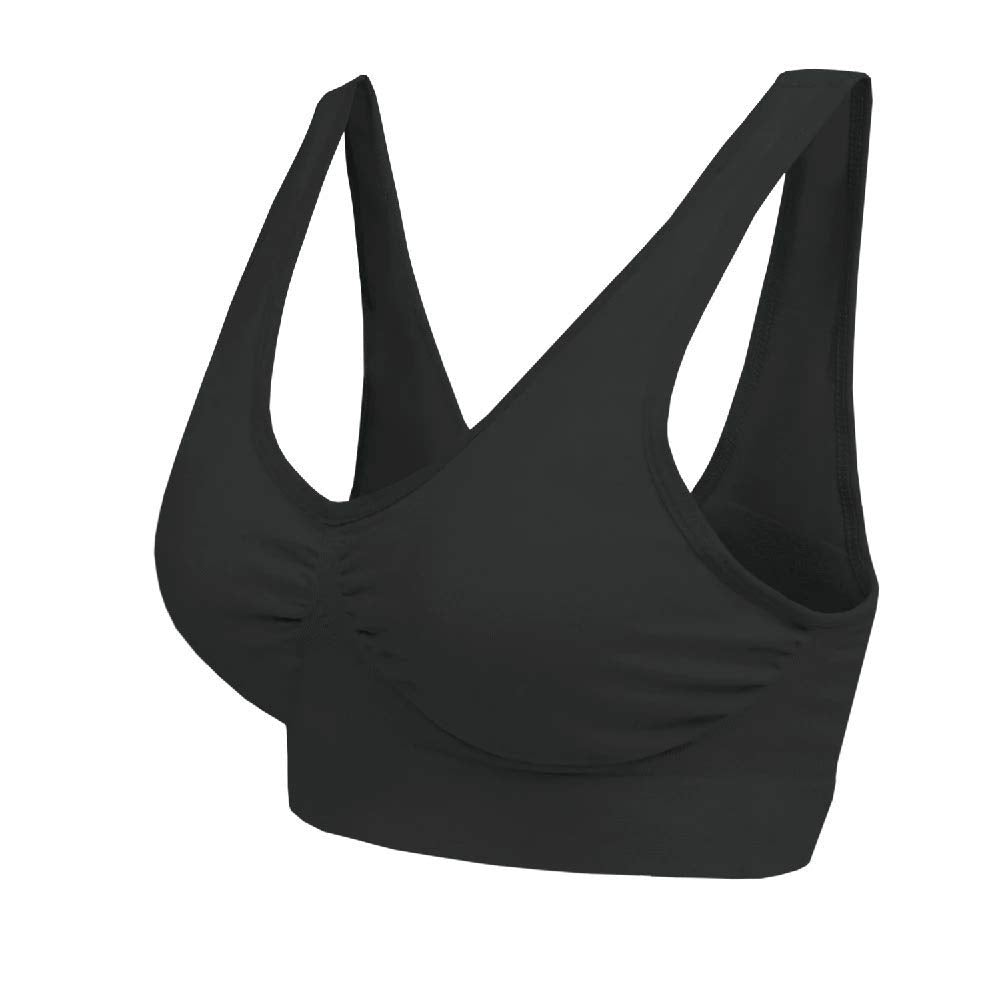 Blu Apparel Multipack Seamless Comfort Bras - 3 Pack (S Black/White/Nude)