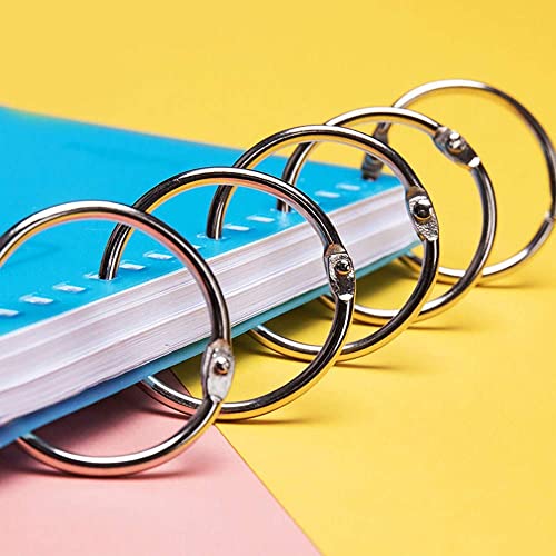 SCLF 5CM Large Binder Rings 12 Pack 2 Inch 50mm Diameter Book Loose Leaf Binder Rings Key Keychain Rings