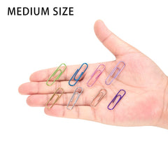 240pcs Paper Clips, 33mm Colored Paper Clip, PaperClips Assorted Colors, Paper Clips for Paperwork Office School and Personal Use