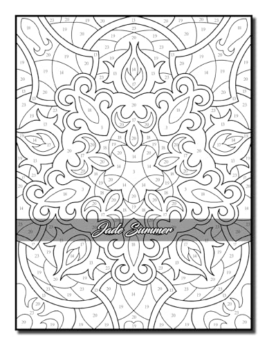 Color by Number Patterns: An Adult Coloring Book with Fun, Easy, and Relaxing Coloring Pages (Color by Number Coloring Books)