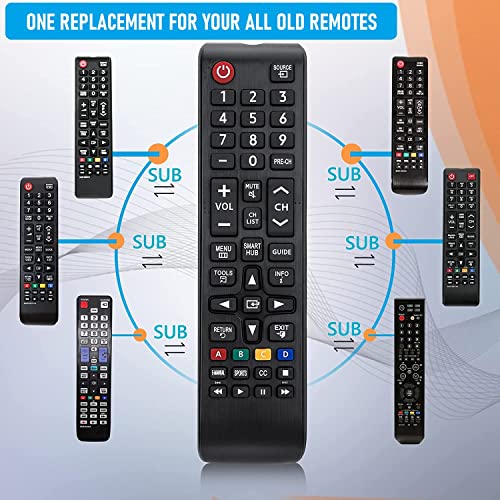 Universal Remote Control For Samsung Remote Control Tv, Remote Control Replacement With All For Samsung Tv Control Tvs.