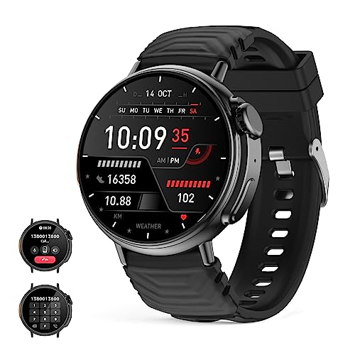 Smart Watch Ultra 1.52 inches Round HD Display with call (receive/make call)Ai Voice,Music Player, Fitness watch for men women Waterproof Activity Tracker with 120 Modes Sports for Iphone Andorid phones