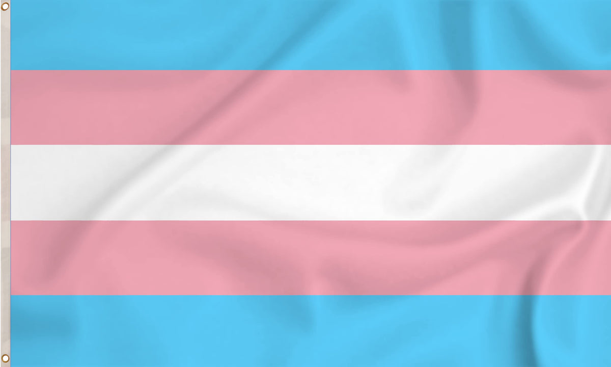 Storm&Lighthouse Transgender Pride Flag LGBTQand Flags Trans Flag 5ft x 3ft with Eyelets