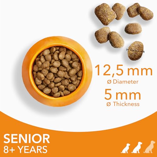 IAMS Complete Dry Dog Food for Senior 7and Small and Medium Breeds with Chicken 800 g