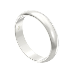 Aeon 925 Sterling Silver Court Wedding Ring – 3/5mm   Comfort Fit for Men & Women   Sizes J-Z   Premium Quality for Life's Special Moments