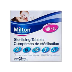 Milton Sterilising Tablets Original 28 Steriliser Tablets for Cleaning Baby Bottles, All Breastfeeding Equipment and Baby Feeding Accessories (1)