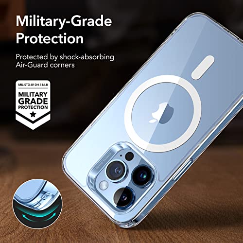 ESR for iPhone 13 Pro Max Case, MagSafe Phone Case Compatible with iPhone 13 Pro Max, Magnetic Wireless Charging, Reinforced Drop Protection, Scratch-Resistant Back, Classic Series, Clear