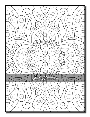 Color by Number Patterns: An Adult Coloring Book with Fun, Easy, and Relaxing Coloring Pages (Color by Number Coloring Books)