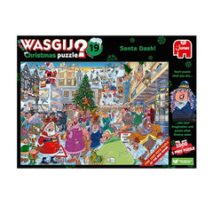 Jumbo, Wasgij Christmas 19 - Santa Dash, Jigsaw Puzzle for Adults, 2 x 1000 Piece