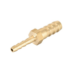 sourcing map Straight Brass Barb Fitting Reducer, Fit Hose ID 8mm to 4mm