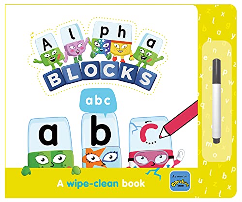 Alphablocks ABC: A Wipe-Clean Book and Pen - Learn to Write the Alphabet for Preschool Ages 3-6