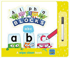 Alphablocks ABC: A Wipe-Clean Book and Pen - Learn to Write the Alphabet for Preschool Ages 3-6