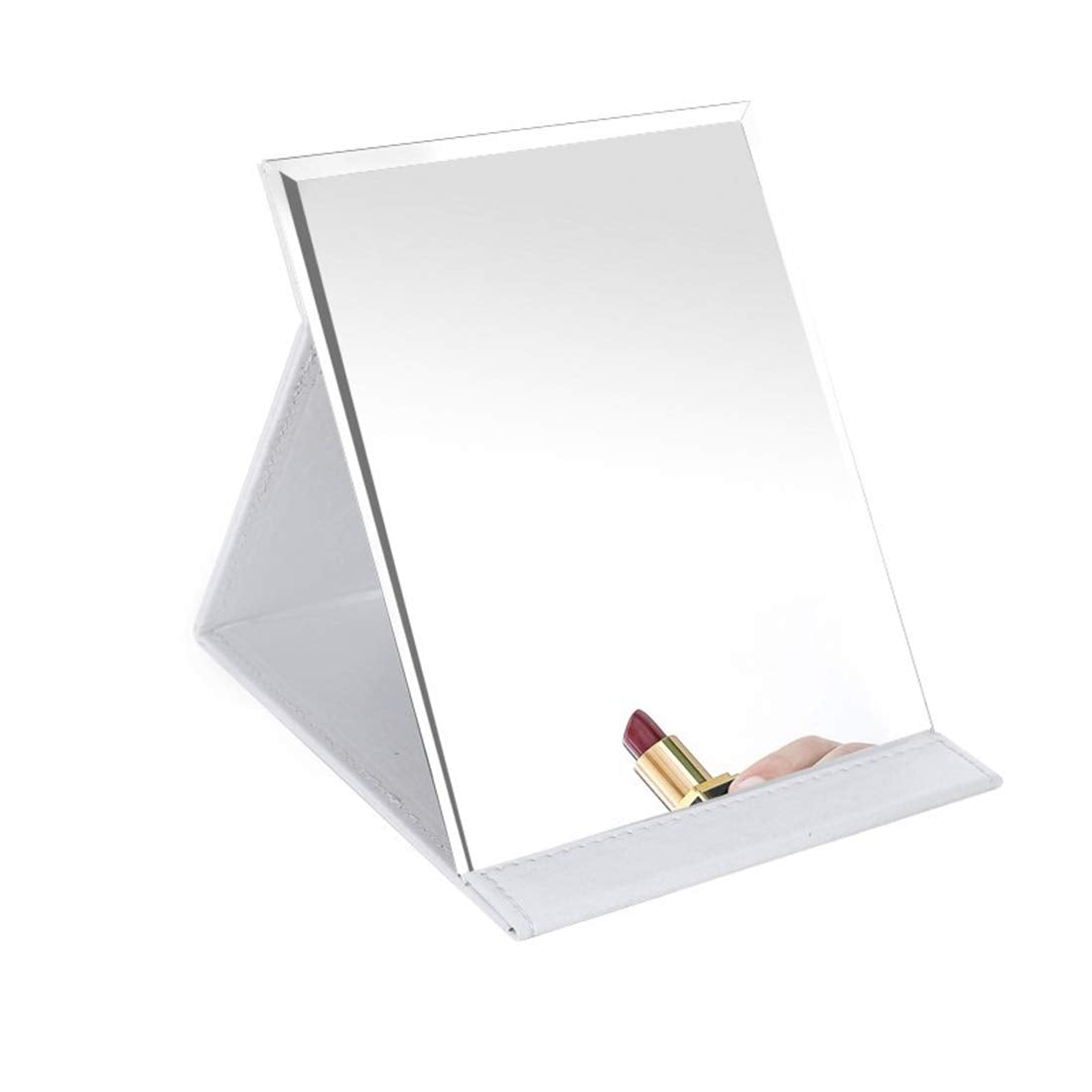 Zcooooool Mirror Large Portable Super HD Mirror Makeup Mirror Multi Stand Angle Hand Free/Handheld/Tabletop Foldable Mirror 8.27X5.9 Inch