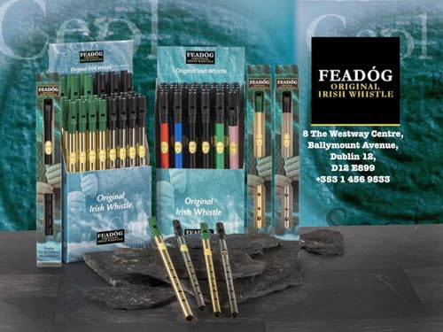 Feadog Brass D Whistle, FW01, One Size